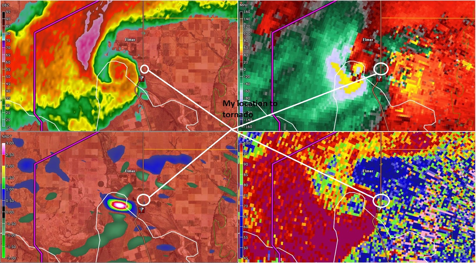 2015 Chase Logs May 16thElmer, Oklahoma EF3 TornadoClose Range!