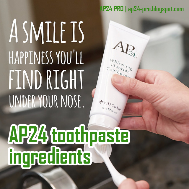toothpaste ap24 ingredients nu