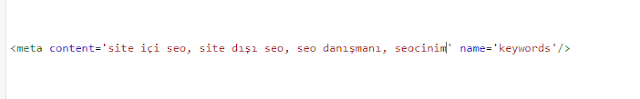meta tag kullanımı meta tag kullanımı