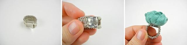 Anel de rosa com sianinha