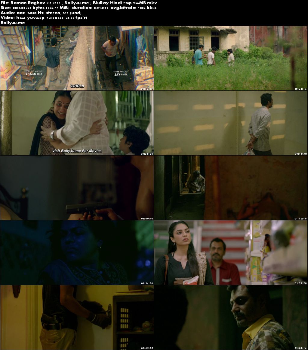 Raman Raghav 2.0 2016 BluRay 950MB Full Hindi Movie Download 720p