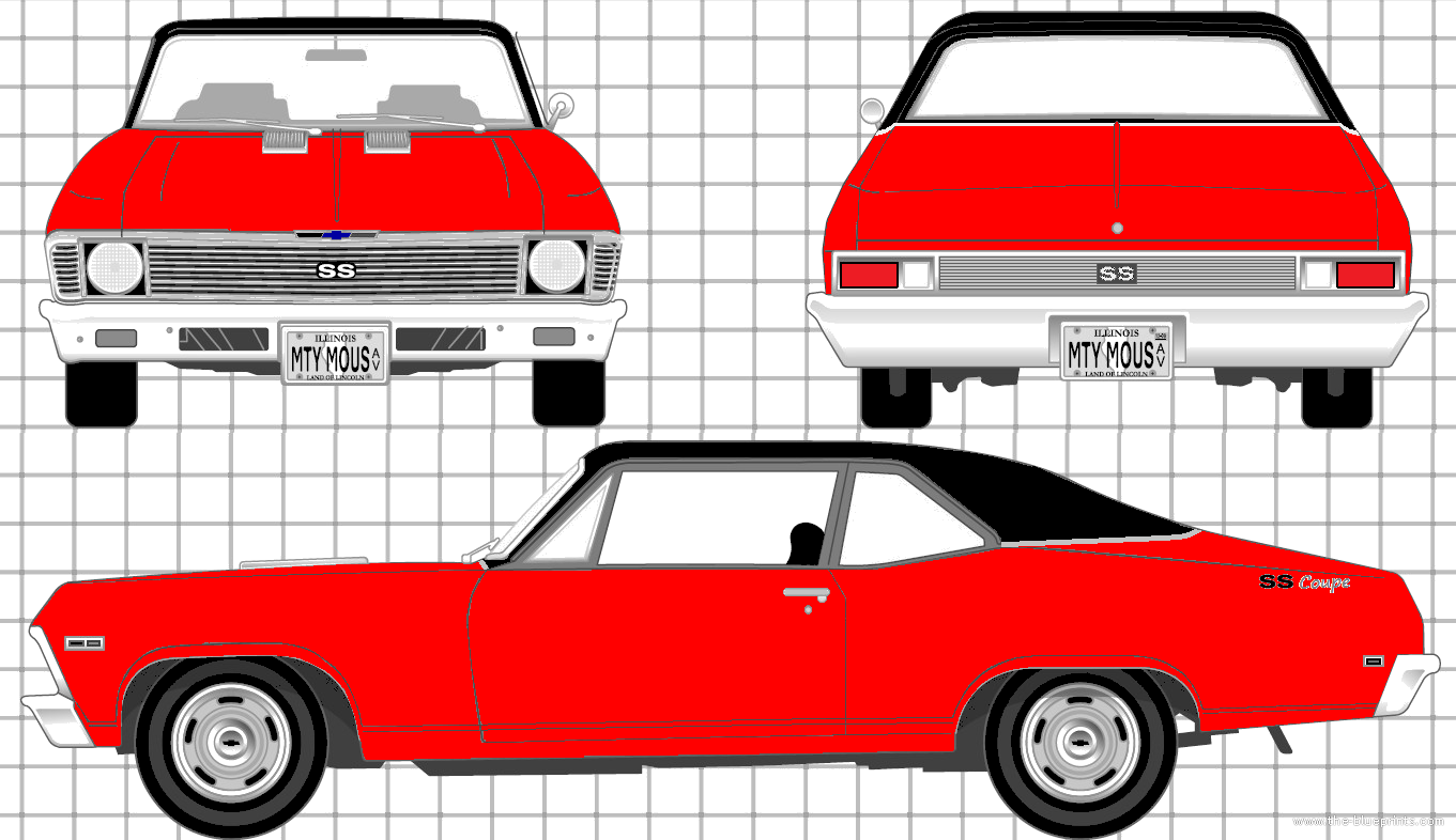 VEHÍCULOS EN GENERAL: 253 - LA COUPÉ CHEVY + DIBUJOS DE LA VERSIÓN