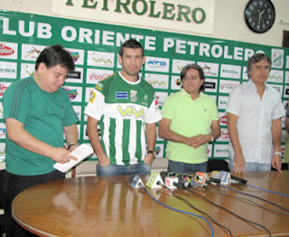 Oriente Petrolero - Dorian Montero, Ronald García, Luis Ernesto Álvarez, Carlos Aragonés - DaleOoo.com - página del Club Oriente Petrolero