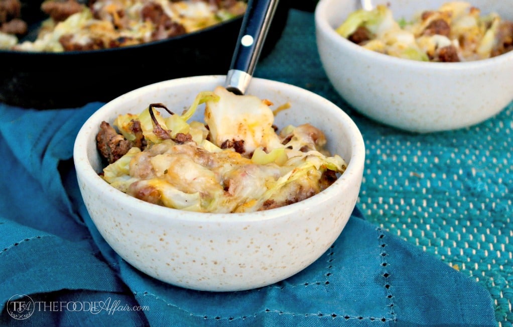 TEX MEX CABBAGE BEEF SKILLET RECIPE TOPPED WITH SPICY MEXICAN CHEESE BLEND Delicious Pin It