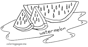 Watermelon coloring page 6