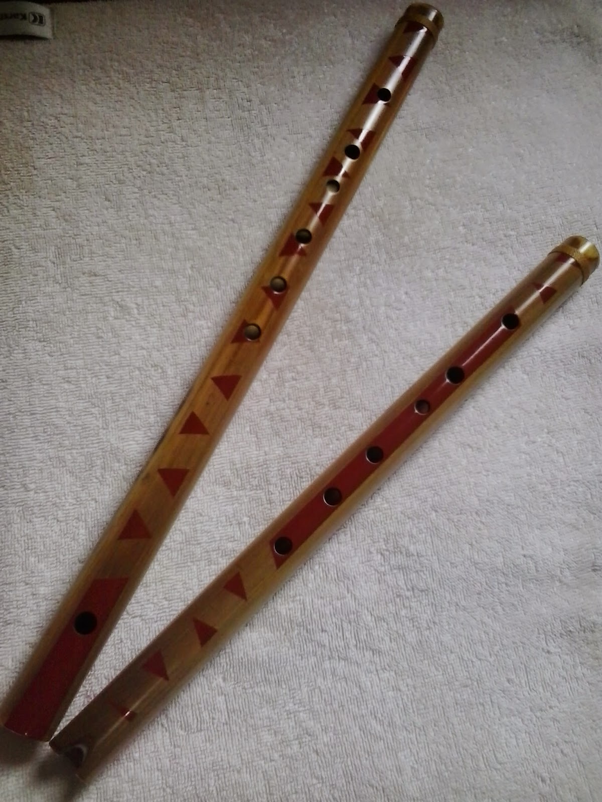 Flauta De Bambu 1 Bansuri + 1 Quenacho - Flautas Artesanais