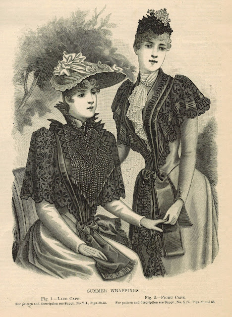 Beautiful Dresses for Rue & Prim in the Custard Protocol Books, from Harper's Bazaar 1891 from Gail Carriger