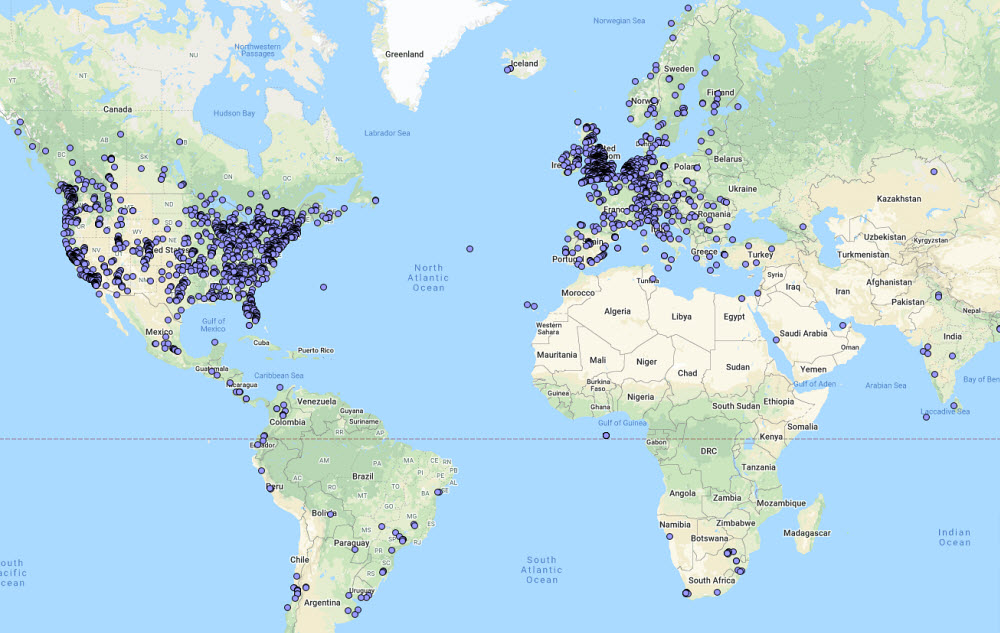 the hum world map