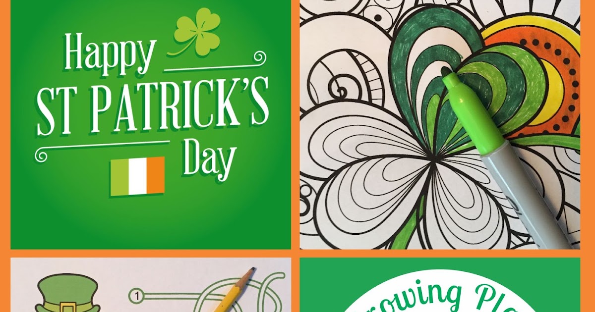 Growing Play: St Patrick's Day Maze and Coloring Page