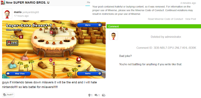 Stupid angry Miiverse kid Miiverse post hate bullying dumb kid spelling errors Nintendo children