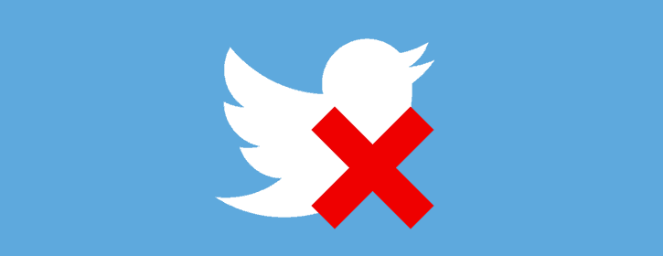 Excluir conta do Twitter