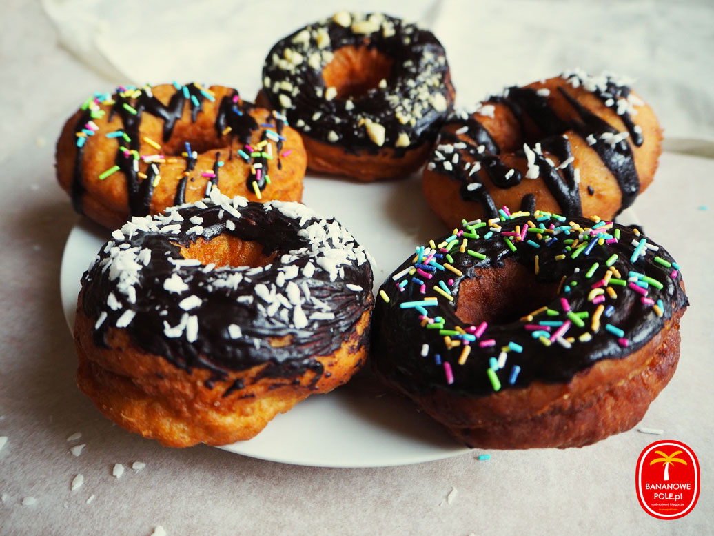 Bananowe Pole - Roślinożerni biegacze: Wegańskie donuty / pączki