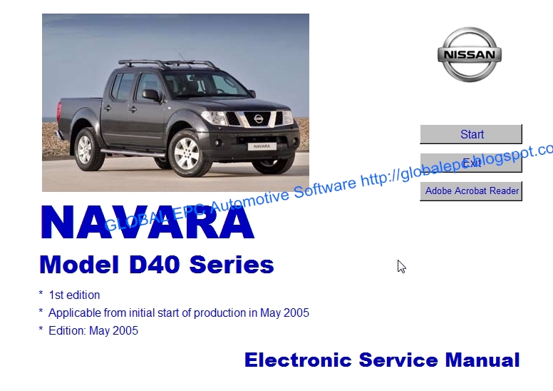 Auto Moto Repair Manuals  Nissan Navara Frontier D40 2004