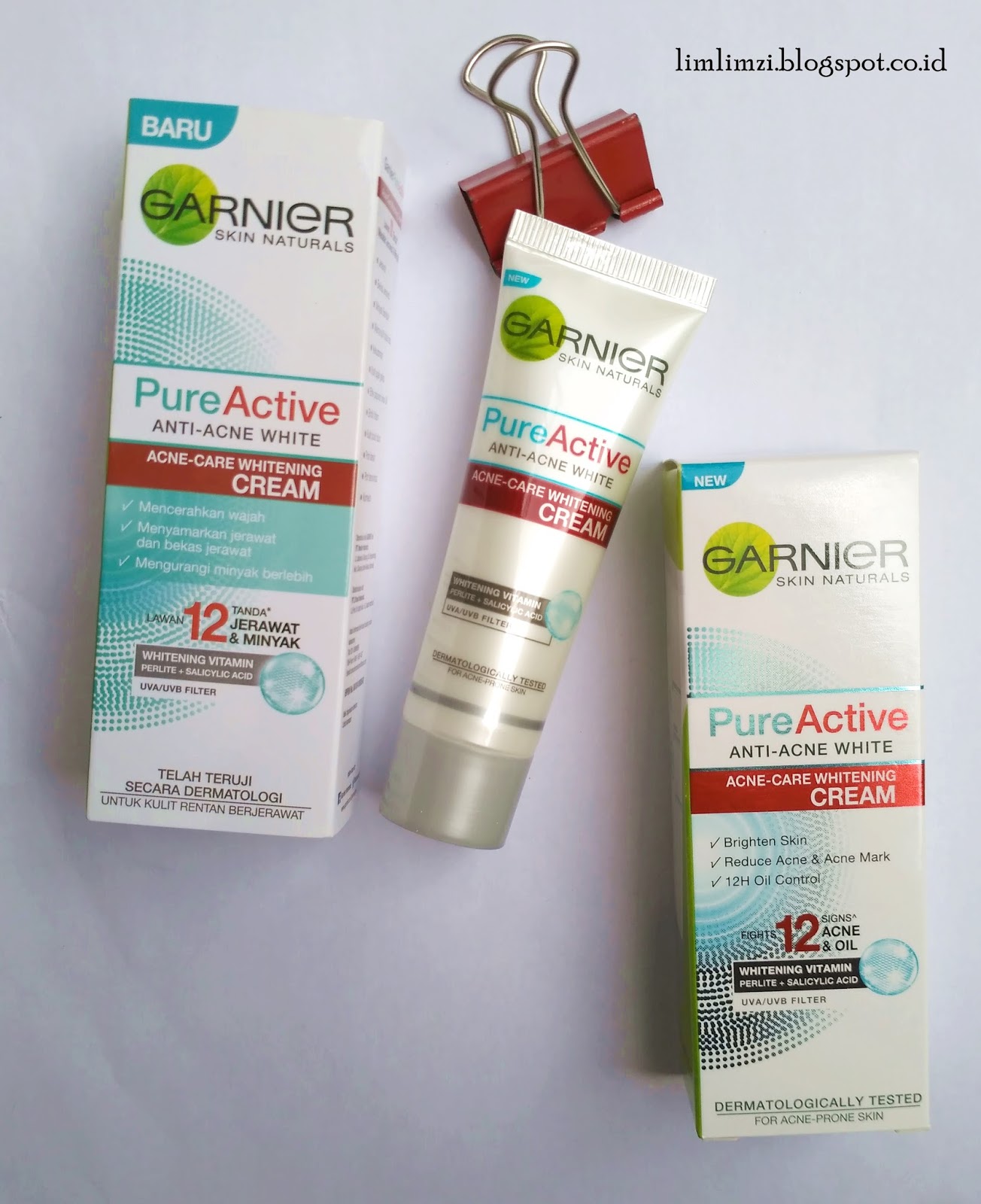 [REVIEW] Garnier Pure Active AcneCare Whitening Cream pyramid limaszi
