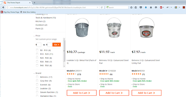 Alternative cheap sauna buckets sold at Home Depot. Alternative cheap sauna buckets sold at Home Depot.