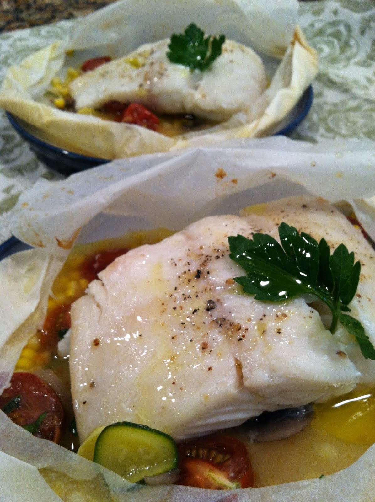 Cooking with Chez Cindy ChezCindy Roasted Fish in Parchment Packets