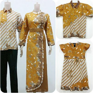 Gamis batik untuk pasangan keluarga Gamis batik untuk pasangan keluarga