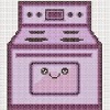  cute little kawaii stove cross stitch chart
