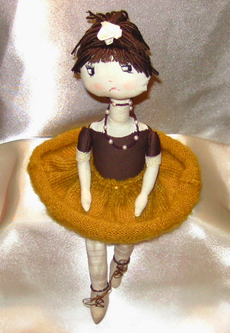 Poupée de chiffon de collection : Sophie exprime librement ses émotions