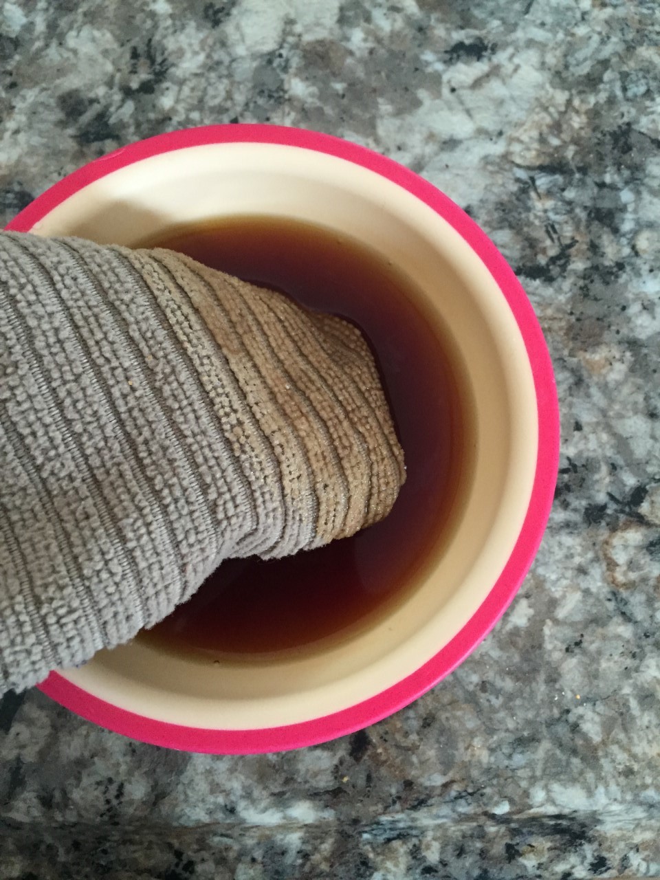 One tired Momma Cold Black Tea for Sunburns