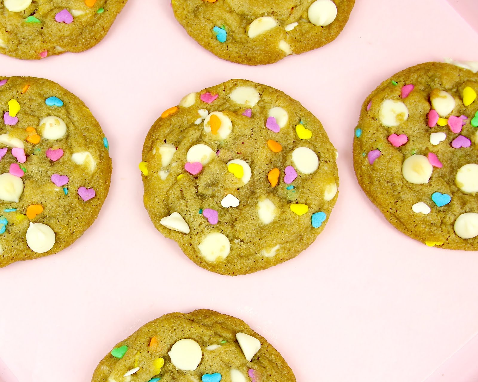{VIDEO} White Chocolate Chip Funfetti Cookies The Lindsay Ann