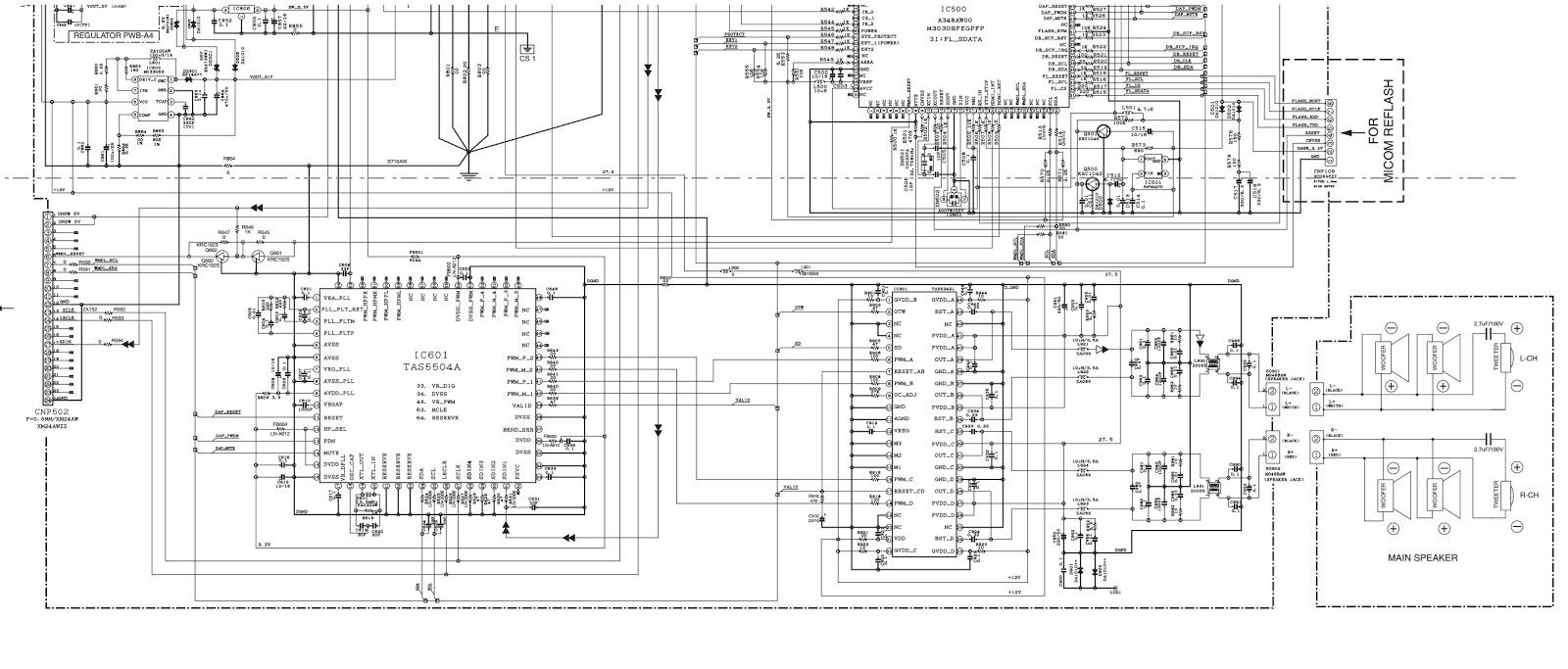 Electro help: Sharp HT-SB60 SOUND BAR HOME THEATER SYSTEM - Circuit
