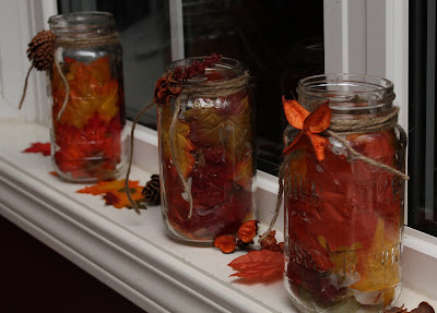 mason jar flameless candles for fall