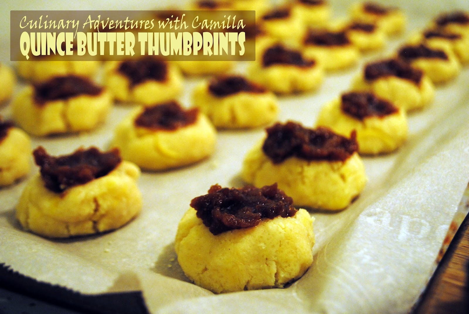 10daysoftailgate Quince Butter Thumbprint Cookies