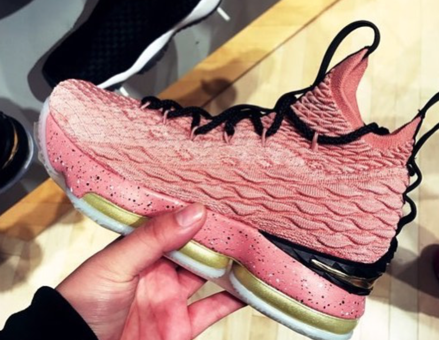 lebron 15 pink gold