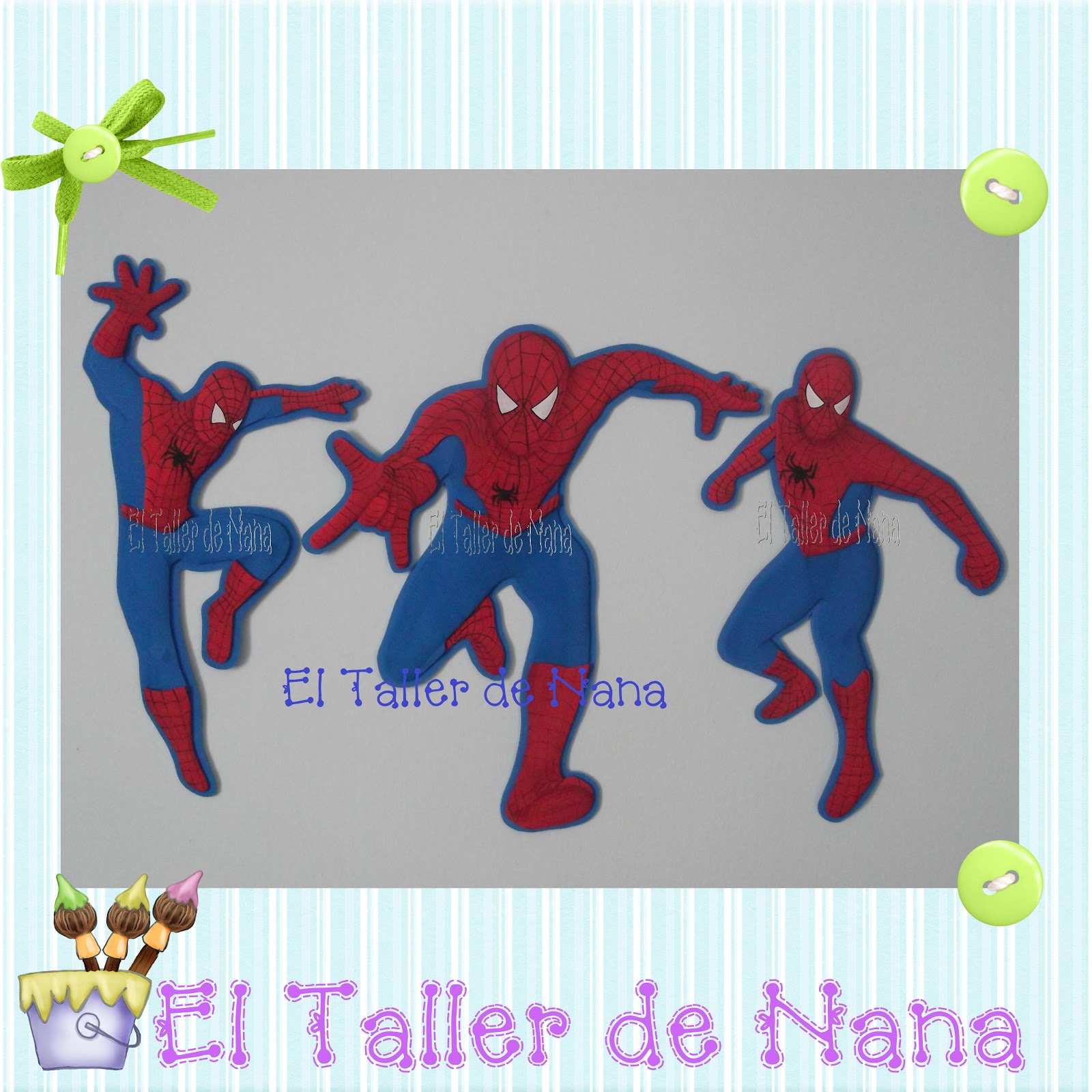 Apliques de Spiderman en Foami - El Taller de Nana