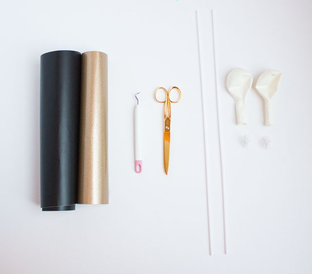 Cut vinyl into an endless variety of designs to decorate balloons! diy balloon ideas