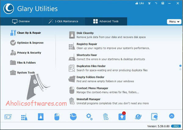 Free Download Glary Utilities Pro Portable Glary Utilities Pro Portable is a system cleaner and performance booster for your Windows PC.