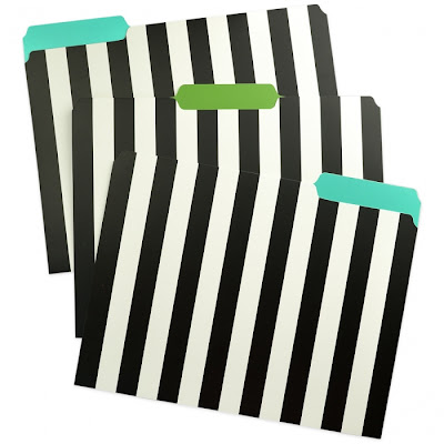 striped file folders