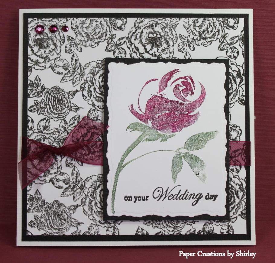 Paper Creations by Shirley: Wedding Cards with Roses