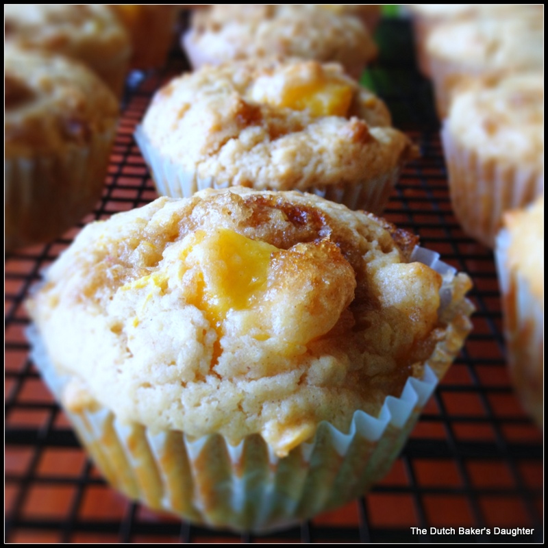 The Dutch Baker's Daughter Peaches and Cream Muffins