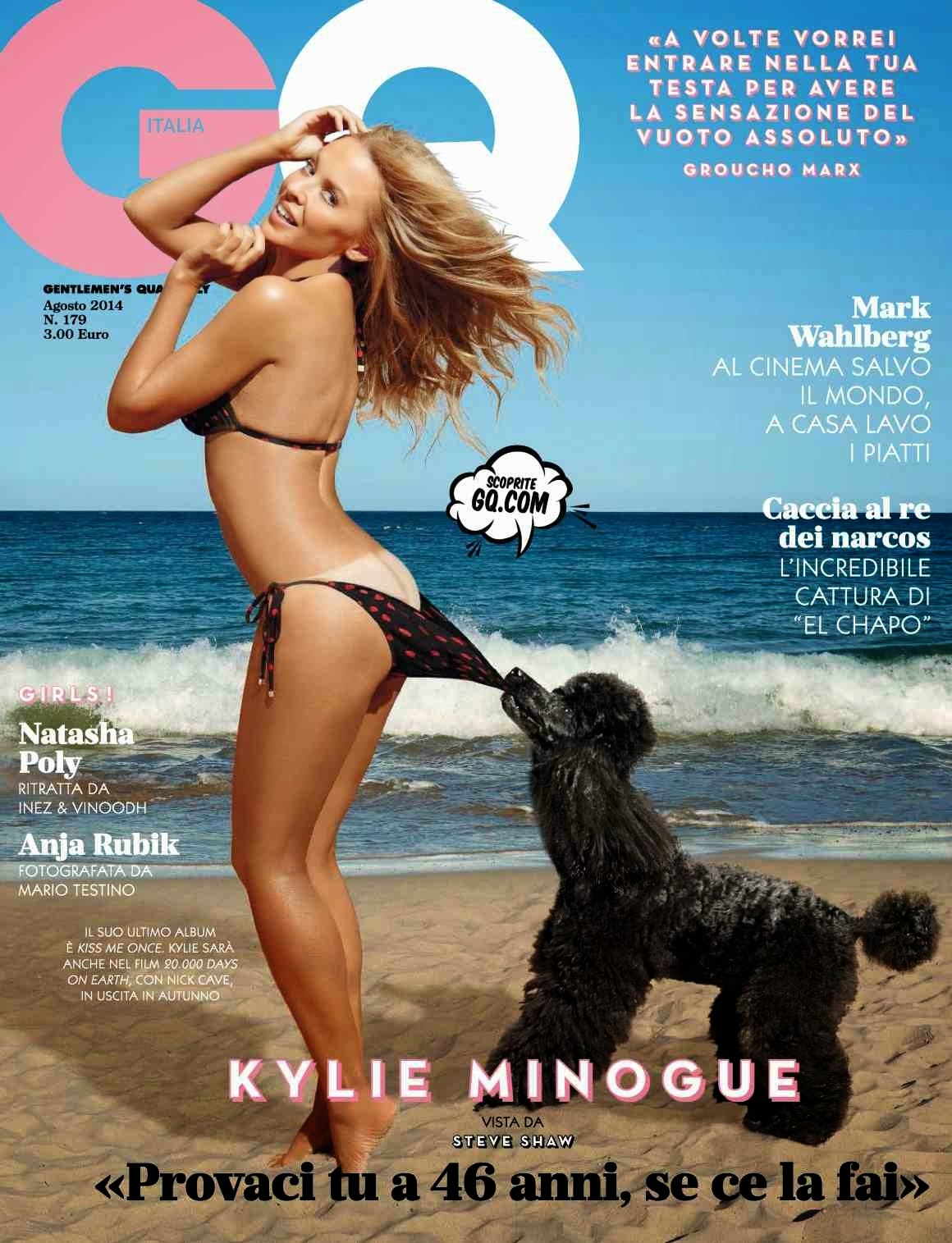 Kylie Minogue Stuns In A Tiny Bikini On The Cover Of 'GQ' Italy | ShineOnAndOn