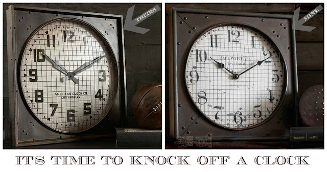 Restoration Hardware Inspired Clock Knock Off Bliss-Ranch.com