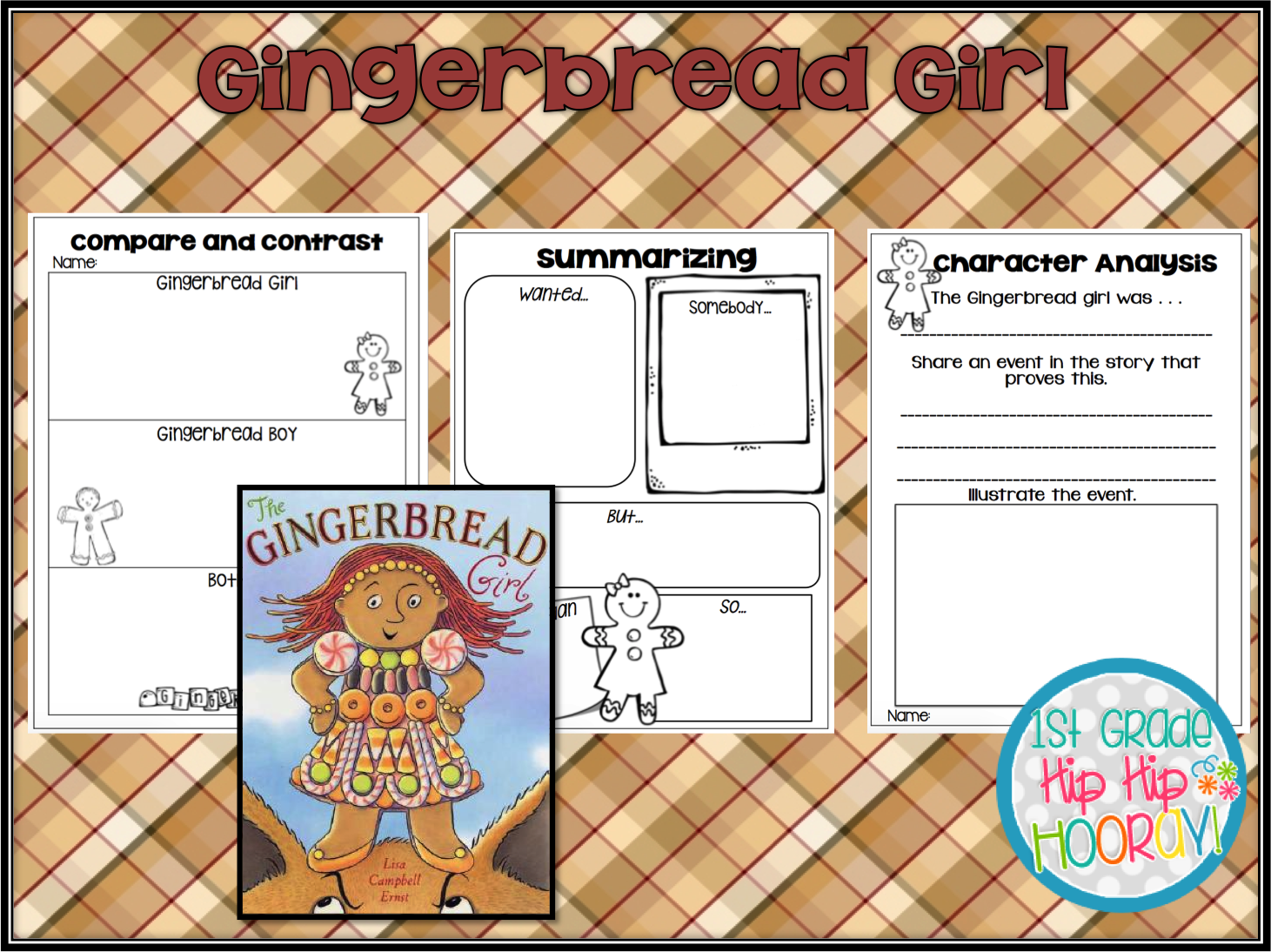 1st Grade Hip Hip Hooray! Fun with Gingerbread