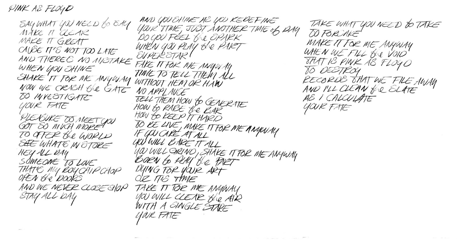 Pink As Floyd Red Hot Chili Peppers