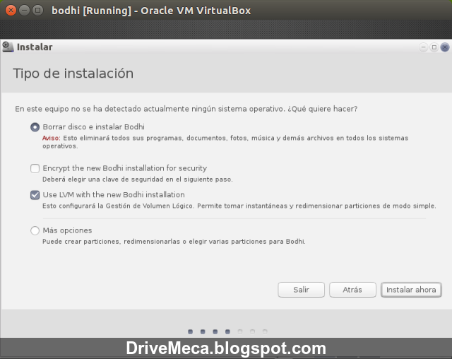 DriveMeca instalando Bodhi Linux paso a paso DriveMeca instalando Bodhi Linux paso a paso