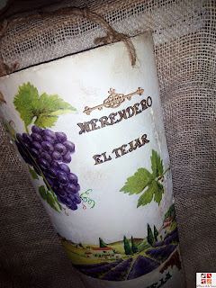 teja con decoupage teja con decoupage