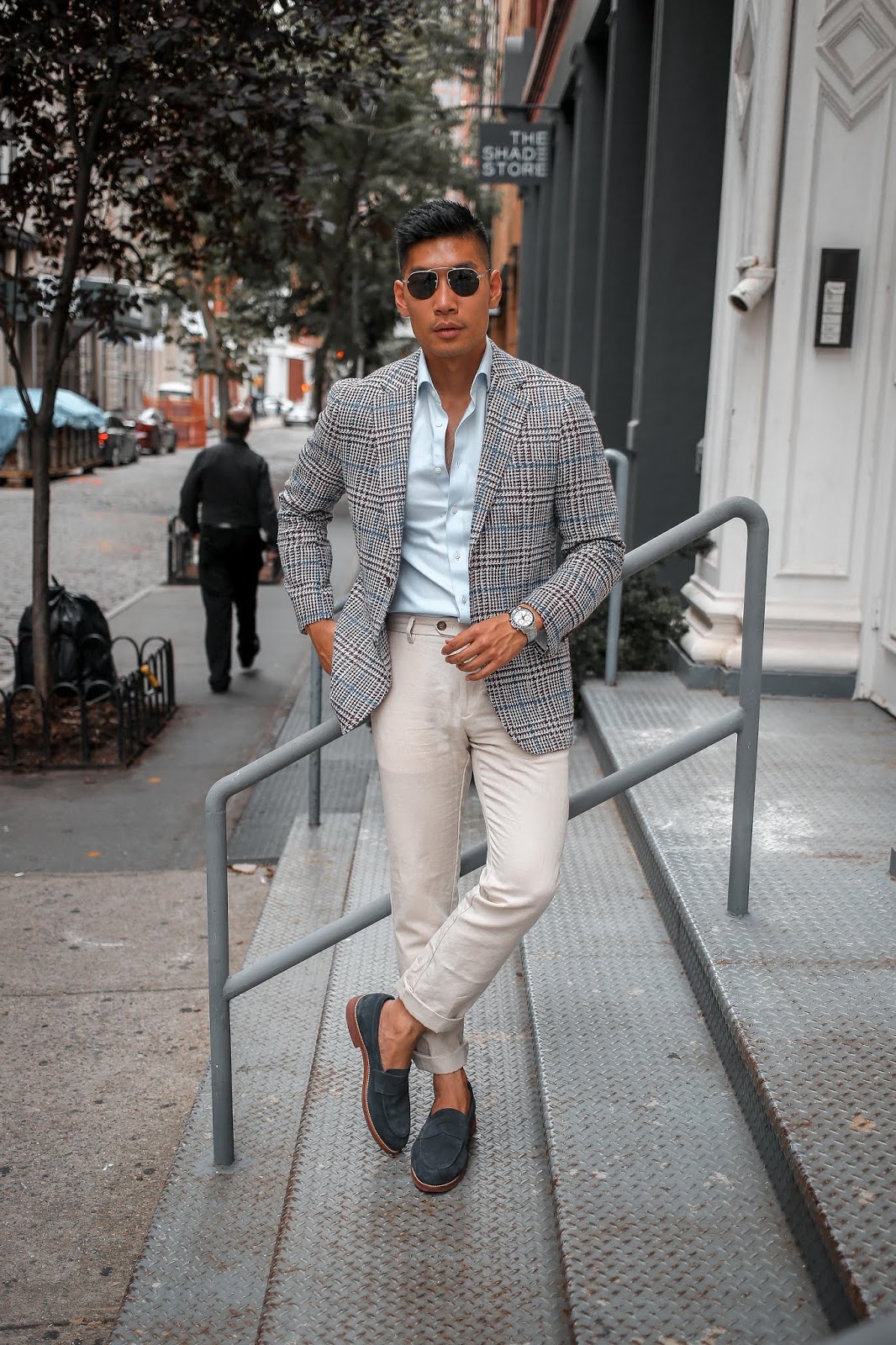 Leo Chan wearing Suit Supply Summer Blazer | Asian Model, Asian Man