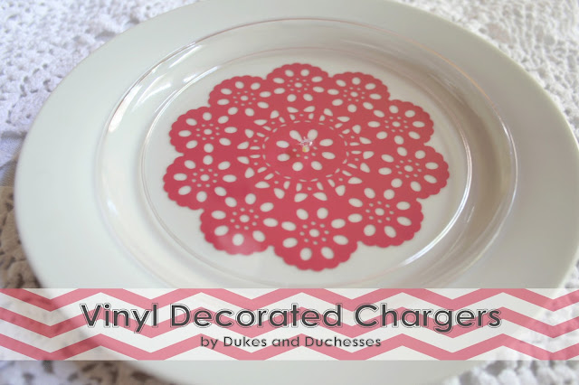 vinyl decorated chargers