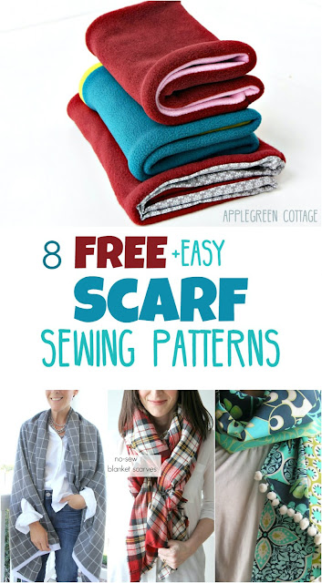 8 free scarf sewing patterns for winter, with easy sewing tutorials for you to make your own. Take a look at these different scarf styles and pick the one that works best for you.