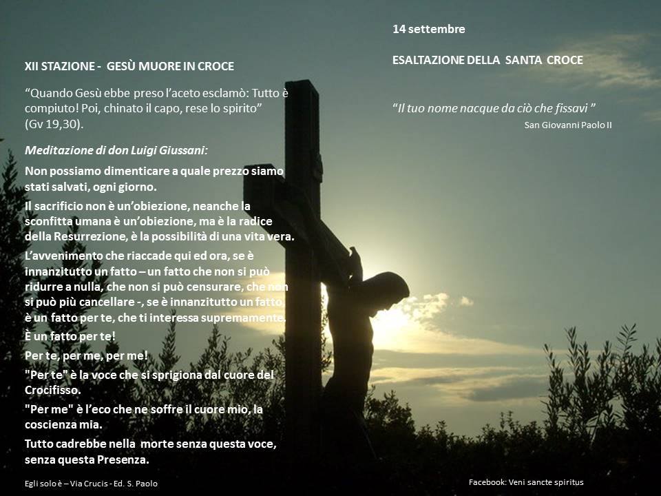 Frasi Esaltazione Della Croce Preghiera leggoerifletto: Esaltazione della Santa Croce di Gesù, 14 settembre
