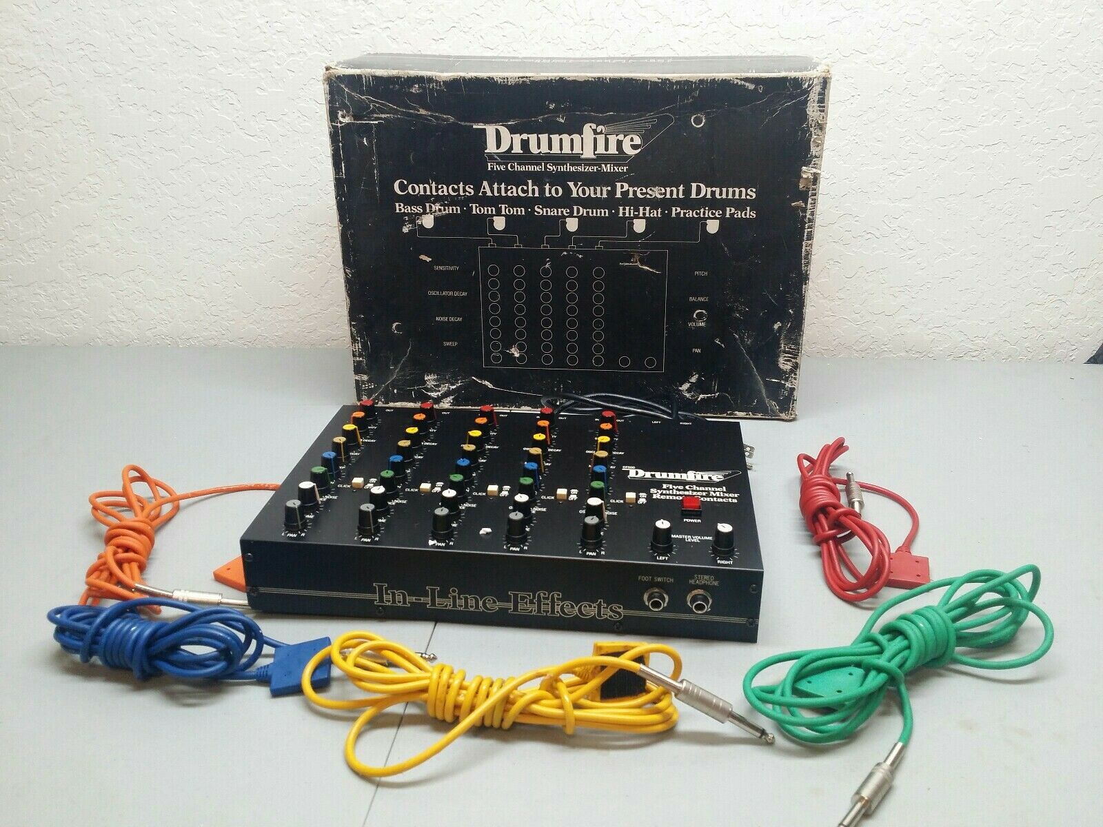 MATRIXSYNTH Drumfire DF500 Five Channel Synthesizer Mixer w/ Original Box
