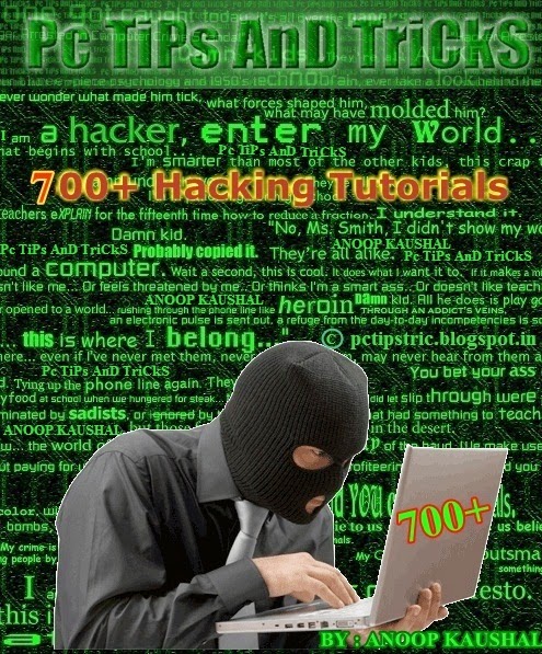 700+ Hacking Tutorials (The Best of 2016) By Anoop Kaushal « Pc TiPs ...