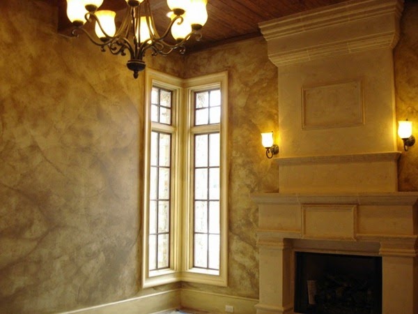 Paint walls with rags