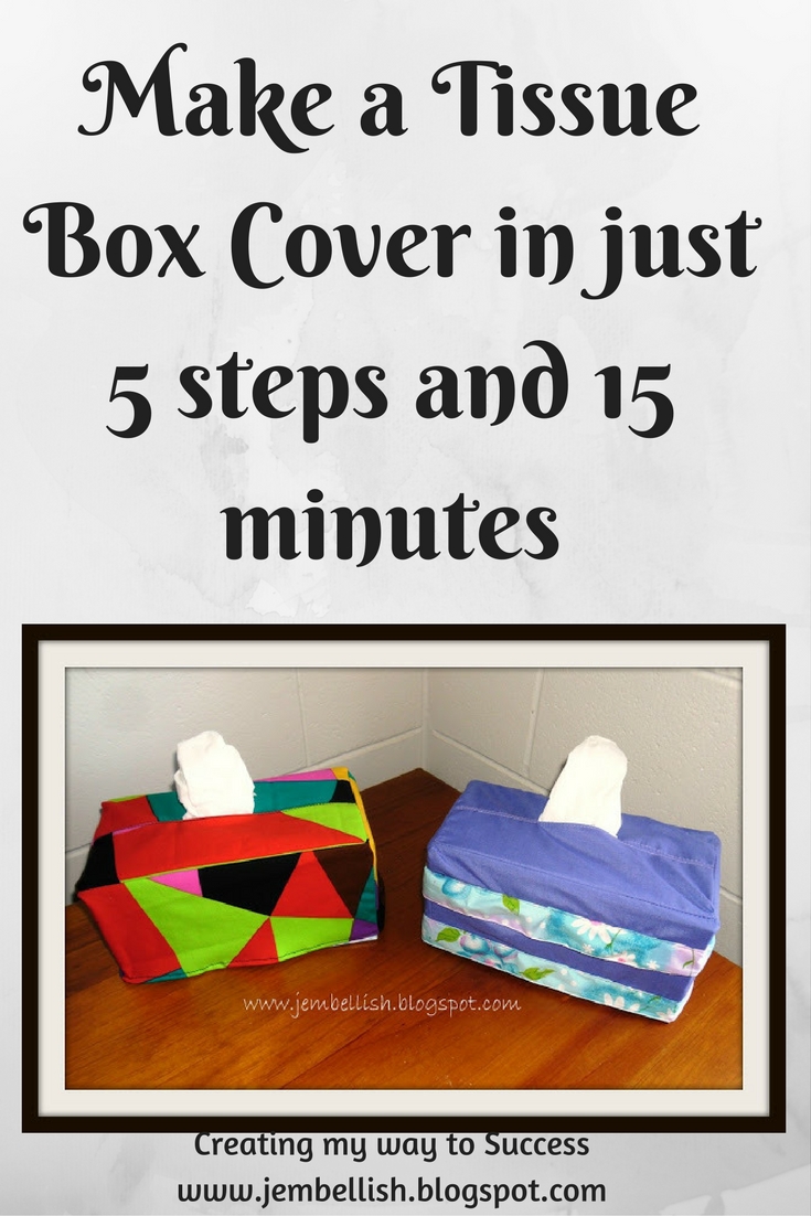 How to make a Tissue Box Cover - simple sewing tutorial 