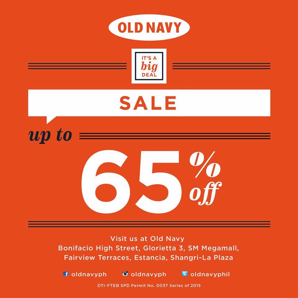 Manila Shopper Old Navy Big Deal SALE til Jan 22 2015
